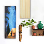 Falling in Art Unfinished Birch Wood Panels Kit for Painting, Wooden Canvas 4 Pack of 4x12 Studio 3/4" Deep, Cradle Boards for Pouring, Art, Crafts, Burning and More