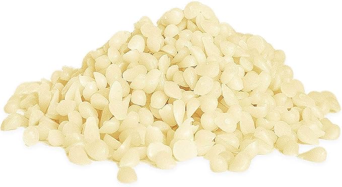 White Beeswax Pellets 5 lb 100% Pure and Natural Triple Filtered for Skin, Face, Body and Hair Care DIY Creams, Lotions, Lip Balm and Soap Making Supplies