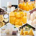 Natural Yellow Beeswax Granules (10-Pound) | Unrefined Pure Material for DIY Projects | Candle Making, Skin Care, Lip Balm, Soap Base | Organic Beeswax Pellets