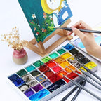 Transon Fine Detail Art Paint Brush Set 8pcs with Triangular Handle for Miniatures Model Craft Face Painting Suitable for Acrylic Gouache Watercolor Oil