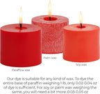 Red Candle Dye 2oz for Soy Candle Making – Highly Concentrated Candle Wax Dyes – Candle Shop Premium Color Dye Chips for Soy Wax, Beeswax, Paraffin