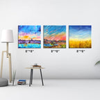 Stretched Canvases for Painting, 8x8, Pack of 24, Primed Acid-Free, 5/8 Inch Thick Wood Frame Blank Canvas, Art Canvases for Beginners, Artists for Oil Paint,Acrylic Paint, Pouring Painting.