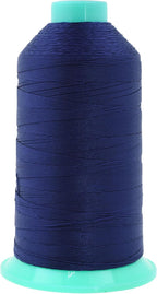 Mandala Crafts Bonded Nylon Thread Navy Blue Heavy Duty Sewing Threads - 1250 YDs Size 138 420D T135 Tex 135 Thread for Leather Jeans Weaving Outdoor Marine Upholstery Threads