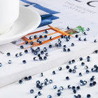 1200PCS 3mm Bicone Crystal Glass Beads for Jewelry Making, Sparkling Mini Beads for Suncatchers, DIY Bracelets & Craft Projects (Navy Blue)