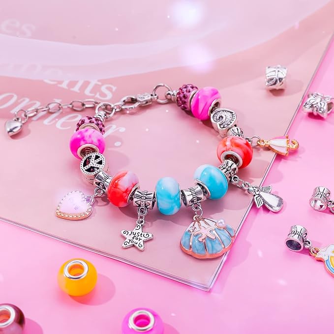 100 Pieces 14mm European Large Hole Spacer Beads Mix Color with Silver Brass Cores Assortments Charm Lampwork Beads Supplies for Necklace Bracelets Jewelry Making (Ｎew Ｍarble)