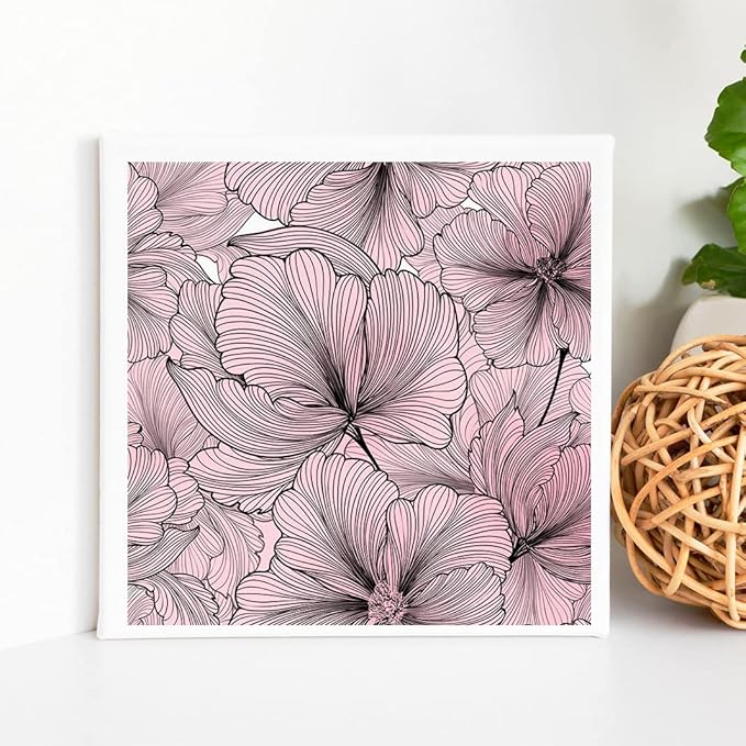 Flowers Background Clear Stamps, Crafts Flowers Clear Stamps for Card Making Decoration DIY Photo Embossing Decorative Paper Card and DIY Scrapbooking