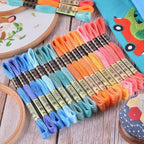 Maxee Embroidery Thread, 150 Colors Per Pack Embroidery Floss,8m Cross Stitch Threads,Friendship Bracelets Floss, Crafts Floss Rainbow Color with Free Embroidery Needles, Floss Bobbins