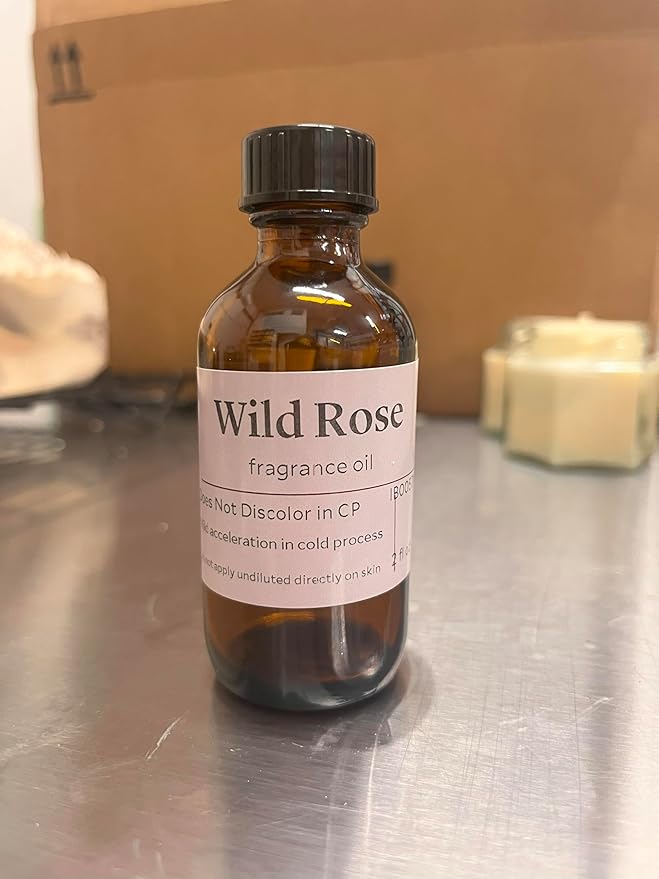Bramble Berry Wild Rose Fragrance Oil 2 oz | Classic Romantic Floral Scent for Soap Making, Candles, Lotion, Bath Bombs & Perfume | Skin Safe, Vegan, Paraben & Phthalate Free