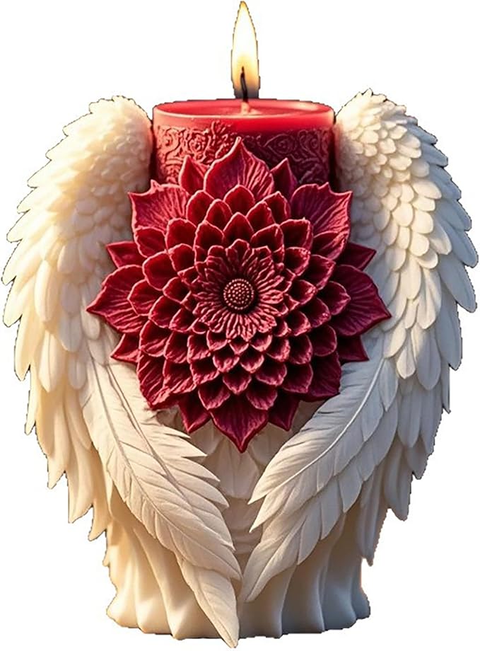 Angel Wing Nativity Scene Cylinder Molds Silicone Wave Spiral Candle Mold - Silicone Resin Casting Molds for Candle & Resin & Soap Craft Supplies