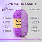 Crochet Kit, 1600 Yarns 35 Colors Acrylic Yarn Skeins, 53 PCS Crochet Hook Accessories and A Storage Bag, Yarn for Crocheting Suitable for Knitting, Knitting Kit Gift for Adult and Beginner, Black