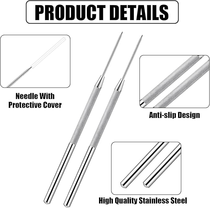 Lainballow 50 pcs Clay Needle Tools, Clay Modeling Tools, 6 in Ceramic Needle Detail Tools, Pottery Sculpture Needle Supplies for Clay Ceramic Pottery Sculpting Texturing Carving