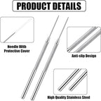 Lainballow 50 pcs Clay Needle Tools, Clay Modeling Tools, 6 in Ceramic Needle Detail Tools, Pottery Sculpture Needle Supplies for Clay Ceramic Pottery Sculpting Texturing Carving