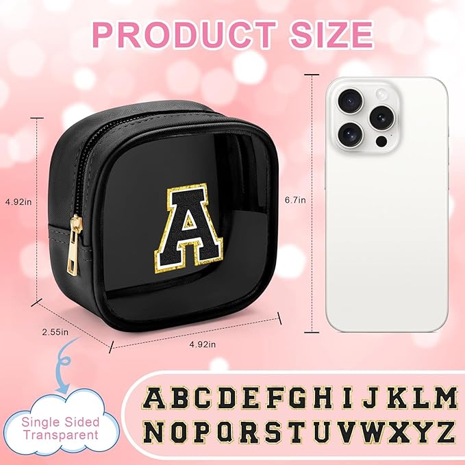 YOOLIFE Mini Waterproof Toiletry Bag, Makeup Bag Travel Essentials Gifts for Women, Nurse Pack Black