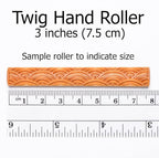 MKM Pottery Tools Wood Twig Rollers for Clay (TW-35 Cobblestone)