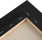 GOTIDEAL 10Pcs Black Stretched Canvases for Painting, Multi Pack 4x4", 5x7", 8x10",9x12", 11x14" Set of 10, Primed 100% Cotton Artist Blank Canvas Boards for Painting, Acrylic Pouring, Oil Paint Art