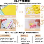 TECKWRAP Permanent Vinyl Sheets, 12" x 12" Assorted Permanent Adhesive Vinyl for DIY Sticker, Decor, Easy to Weed Compatible with Cutting Machines，20 Sheets