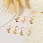 DoreenBeads Stitch Markers for Crocheting and Knitting, Alloy Enamel Crochet Marker Crochet Gifts for Knitting Weaving Sewing Accessories Quilting Jewelry Making