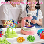 Glintoper Fabric Flower Craft Kit for Kids, DIY Bouquet Maker Toys Birthday Gift for Toddler Girls Age 4 5 6 7 8 9, Xmas Gifts for Preschool Girls, Educational Crafts Handmade DIY Activity Set