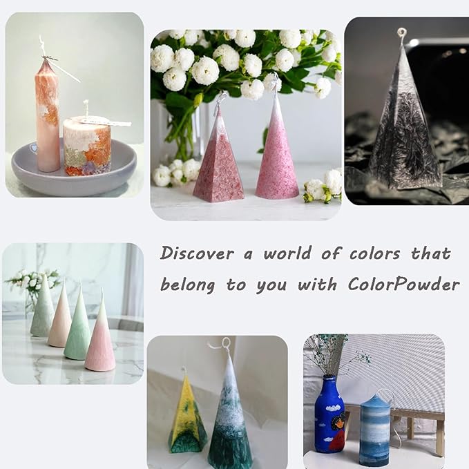 Aufien Candle Sand with Wicks, 42.8 Oz Pearled Candle, DIY Bead Powder Sand Wax Making kit Refillable Non Toxic for Handmade, Wedding and Halloween Christmas Decorations White Unscented