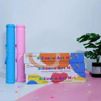 Silicone Craft Station Mat for Kids, Large Silicone Art Mat With Handle, Raised Edges for Painting, Jewelry-Making & Crafts - 26x16in, Pink