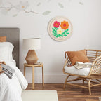 JSRQT Punch Needle Embroidery Starter Kit Floral Leaf Beginner Rug Hooking Kit with Embroidery Hoops Instructions Handcraft Punch Needle Kit for Adults Rug-Punch & Pinch Needle Cross Stitch Kits Craft