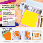 TECKWRAP Permanent Vinyl, Rainbow Sampler - 12in x 5ft Rolls 12 Colors Permanent Adhesive Vinyl Rolls for Cricut, Silhouette, Cameo Cutters, Signs, Scrap-Booking, Craft, Die Cutters