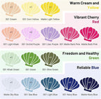 TECKWRAP Permanent Vinyl Sheets, 12" x 12" Assorted Permanent Adhesive Vinyl for DIY Sticker, Decor, Easy to Weed Compatible with Cutting Machines，20 Sheets