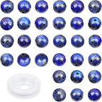 4mm 200pcs Natural Stone Round Beads Lapis Lazuli Genuine Stone Beading Loose Gemstone DIY Charm Smooth Beads for Bracelets Necklaces Earrings Hole Size 1mm (Lapis Lazuli 4mm)
