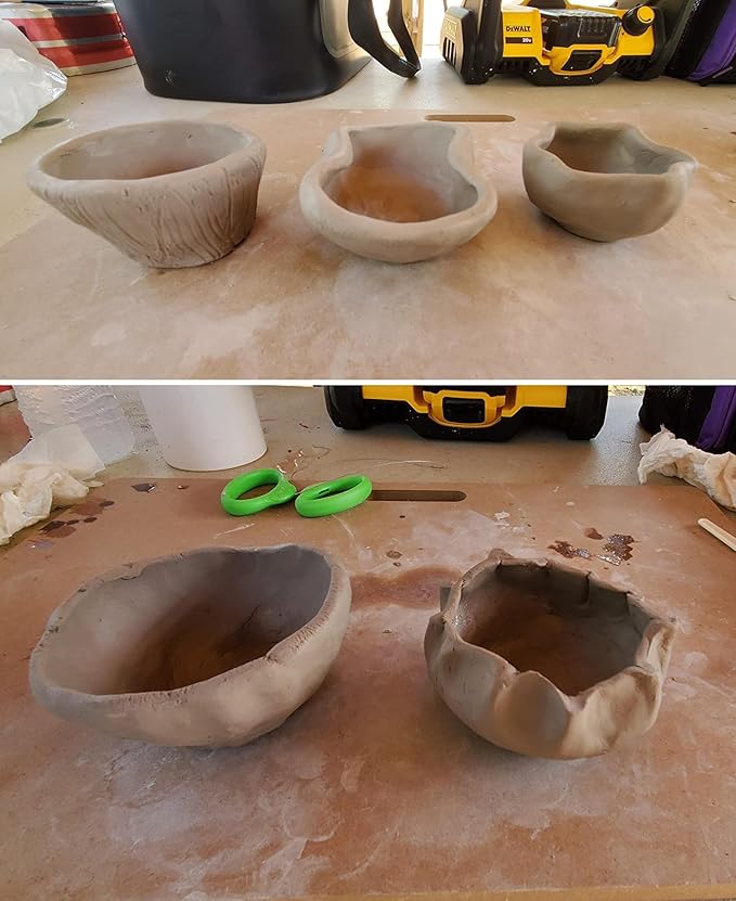 Clay Wedging Board with Built in Handle Portable Wooden Mat Clay Board for Clay Crafts Arts Making,Drafting Art (22 x 22 Inch, 2 PCS)