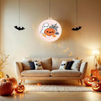 DCCQ Punch Needle Kits Adults Beginner，Cute Cartoon Pumpkin Pattern with Hoop Embroidery Punch Needle Starter Craft Set Easy for Adults，Children and Halloween Gifts、Decoration