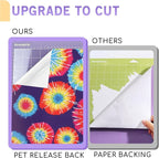 Tintnut Permanent Vinyl Tie Dye Roll - 12 inch x 5ft, Small Gradient Swirl Pattern Adhesive Vinyl Sheets for Decor Sticker Compatible with Cricut, Silhouette, Cameo Cutters