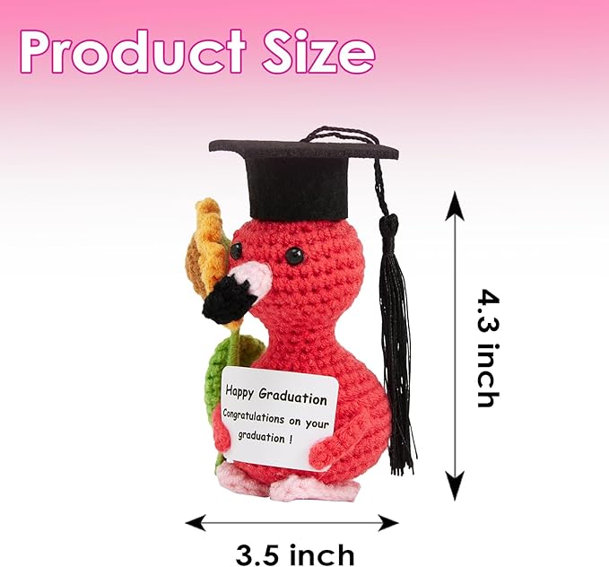 Easter Basket Stuffers for Teens Kids Boys Girls Adults Gifts, Funny Positive Crochet Animals Emotional Cheer Up Support Turtle Sloth Frog Moo Bear Flamingo,Gifts for Easter Decorations