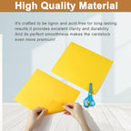 100 Sheets Yellow Cardstock 8.5 x 11 Scrapbooking Paper, 200gsm/75lb Heavyweight Printer Paper Card Stock for DIY Card Making, School, Wedding Invitations, Party Decoration, Certificates