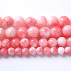 750PCS 10MM Pink Persian Jade Spacer Loose Beads for Jewelry Making DIY Bracelet Necklace 2 Strands