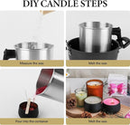 SACATR 2LB Soy Wax for Candle Making, 100% Soy Wax - Natural Candle Wax- No additives and Pure, Premium Quality Candle Wax for Candle Making