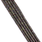 Natural Dragon Blood Jasper Spacer Beads Caps Loose Semi Gemstone for Beading Jewelry Making 6mmx3mm 38cm