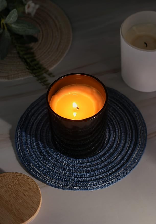 Aroparc 12 Pack 10oz Black Candle Jars With Lids, Bulk Container Tumbler for Making Supplies - Gloss Black