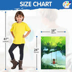 FIXSMITH Stretched White Blank Canvas - 18x24 Inch, 4 Pack,Primed Large Canvas,100% Cotton,5/8 Inch Profile of Super Value Pack for Acrylics,Oils & Other Painting Media