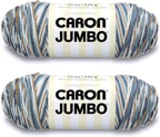 Caron Jumbo Prints Country Basket Yarn - 2 Pack of 340g/12oz - Acrylic - 4 Medium (Worsted) - 595 Yards - Knitting/Crochet