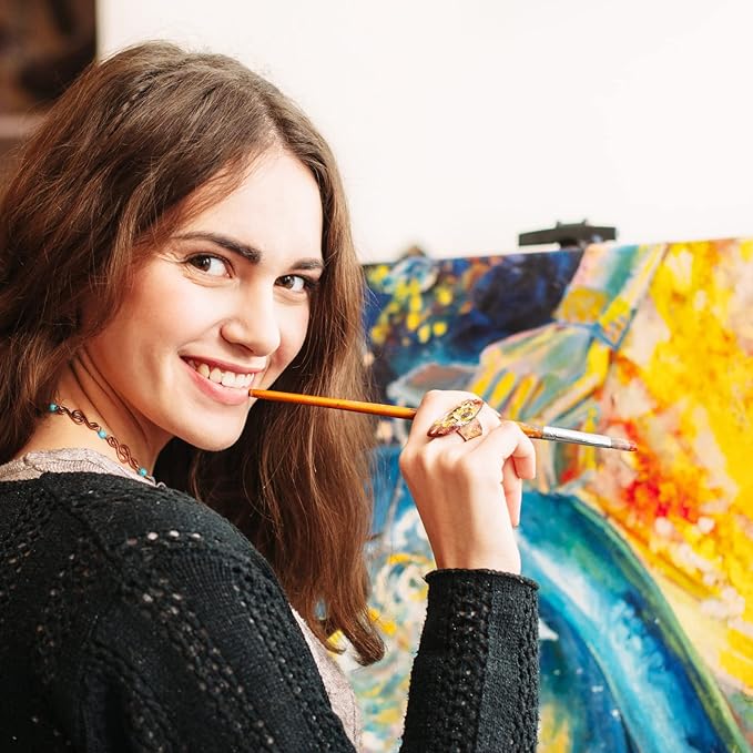 Wood Canvas Boards Unfinished Wooden Panel Boards Paint Pouring Panels for Painting Drawing Home Decor(8 Pieces,12 x 12 x 0.8 Inches)