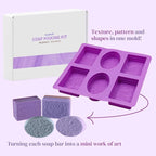 Soap Making Kit for Beginners | 3LBS Melt & Pour Soap Base - Shea Butter & Clear Glycerin, Silicone Soap Molds, Scent Fragrances, Colors, Soap Making Tools & Supplies, Adults DIY Soap Kit (Standard)