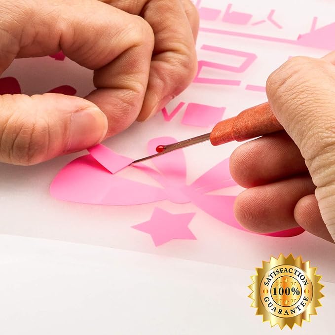 HTV Pink Heat Transfer Vinyl Rolls 12 Inch by 8feet Roll HTV Iron on Vinyl DIY for T-Shirt Easy to Cut & Weed for Heat Vinyl Design Glossy (8Ft, Pink)