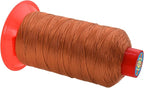 Mandala Crafts Bonded Nylon Thread Bourbon Brown Heavy Duty Sewing Threads - 415 YDs Size 346 210D T350 Tex 350 Thread for Leather Jeans Weaving Outdoor Marine Upholstery Threads