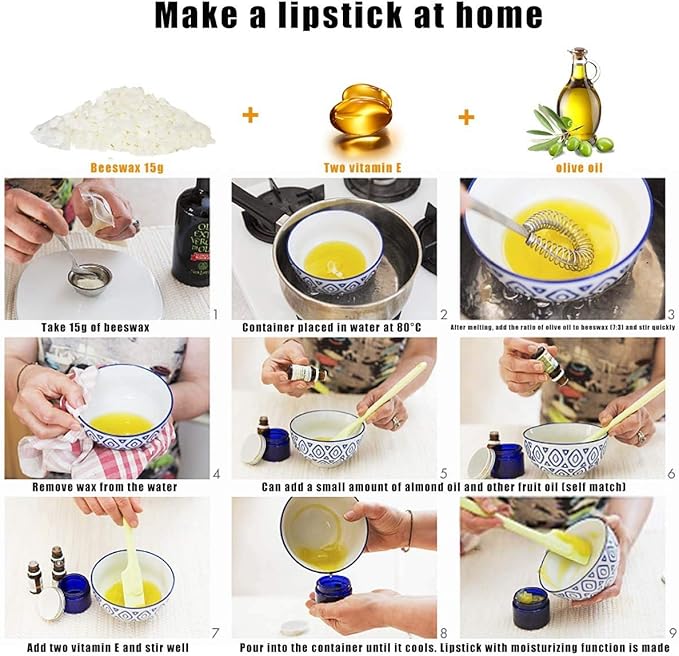 White Beeswax Pellets 5 lb 100% Pure and Natural Triple Filtered for Skin, Face, Body and Hair Care DIY Creams, Lotions, Lip Balm and Soap Making Supplies