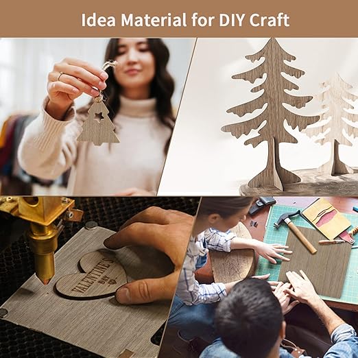 10 Pieces Walnut Plywood Sheets for DIY 12 x 12 x 1/8 Inch Unfinished Craft Wood for Laser Cutting, Engraving, Drawing, Painting, and Wood Burning 3mm Walnut Hobby Wood Sheets (10 Pcs)