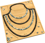 Petoysoso Bead Board for Jewelry Making,Bamboo Necklace Making Supplies,Jewelry Making Supplies,Beading Board