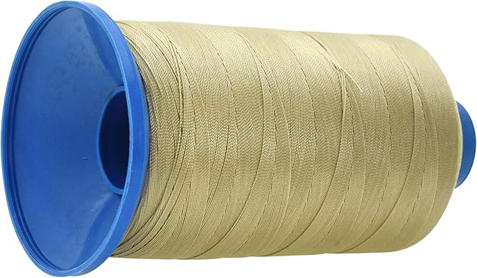 Mandala Crafts Bonded Nylon Thread Beige Heavy Duty Sewing Threads - 1100 YDs Size 92 280D T90 Tex 90 Thread for Leather Jeans Weaving Outdoor Marine Upholstery Threads