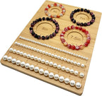 Petoysoso Bamboo Bead Boards for Jewelry Making, Bracelet Beading Board, DIY Supplies, Small 6"/ 7"/ 7.5"/ 8"