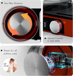 Pottery Wheel for Adults - Complete Pottery Tools Kit for Beginners, 6" Turntable Two-Way Rotation Adjustable Speed, 2.2 lbs. Air Dry Clay, Mini Clay Making Pottery Wheel with Storage Design (Red)