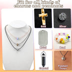 Tudomro 100 Pieces 20 Inch Waxed Leather Necklace Cord Bulk with Clasp Colorful Necklace Bracelet Chains String Rope Cord for Jewelry Making Pendants Charms(Earth Tone)